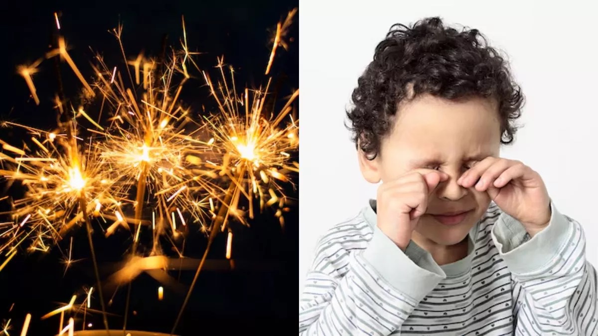 panchkula child injured by firecracker eye checkup delayed