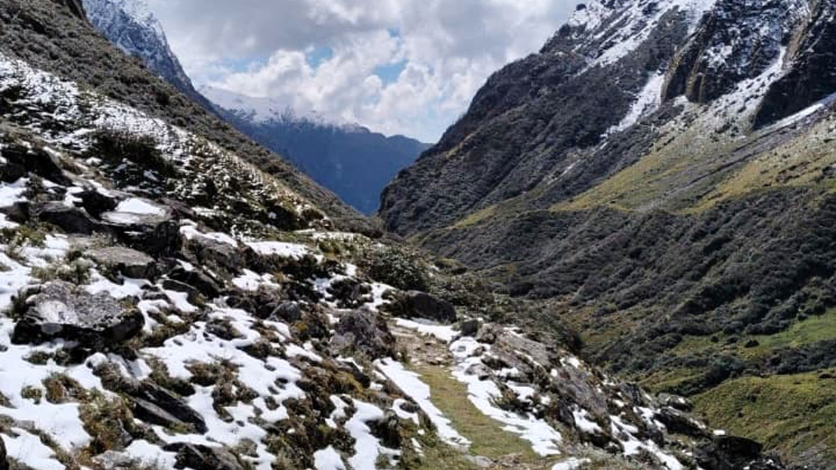 snowfall on high peaks in uttarakhand cold has knocked