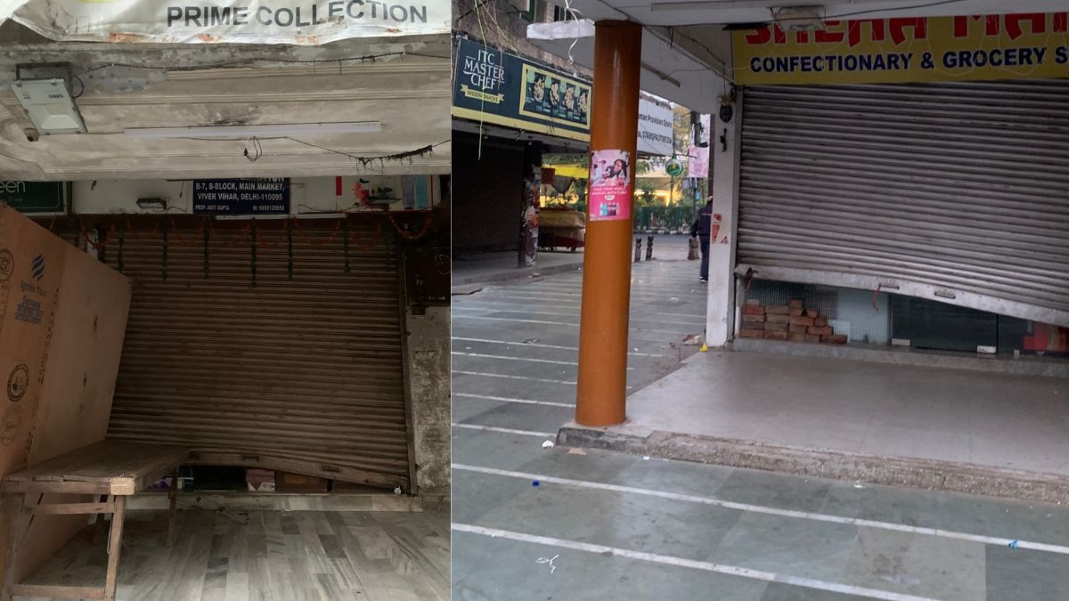 vivek vihar theft multiple shops targeted in east delhi