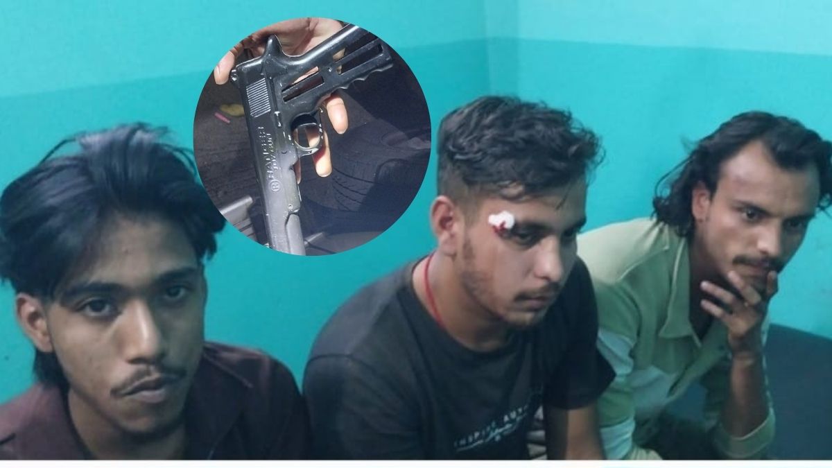 dhanbad shopkeeper threatened with fake pistol over chakna money
