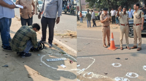 double murder in kharkhoda father and son shot dead