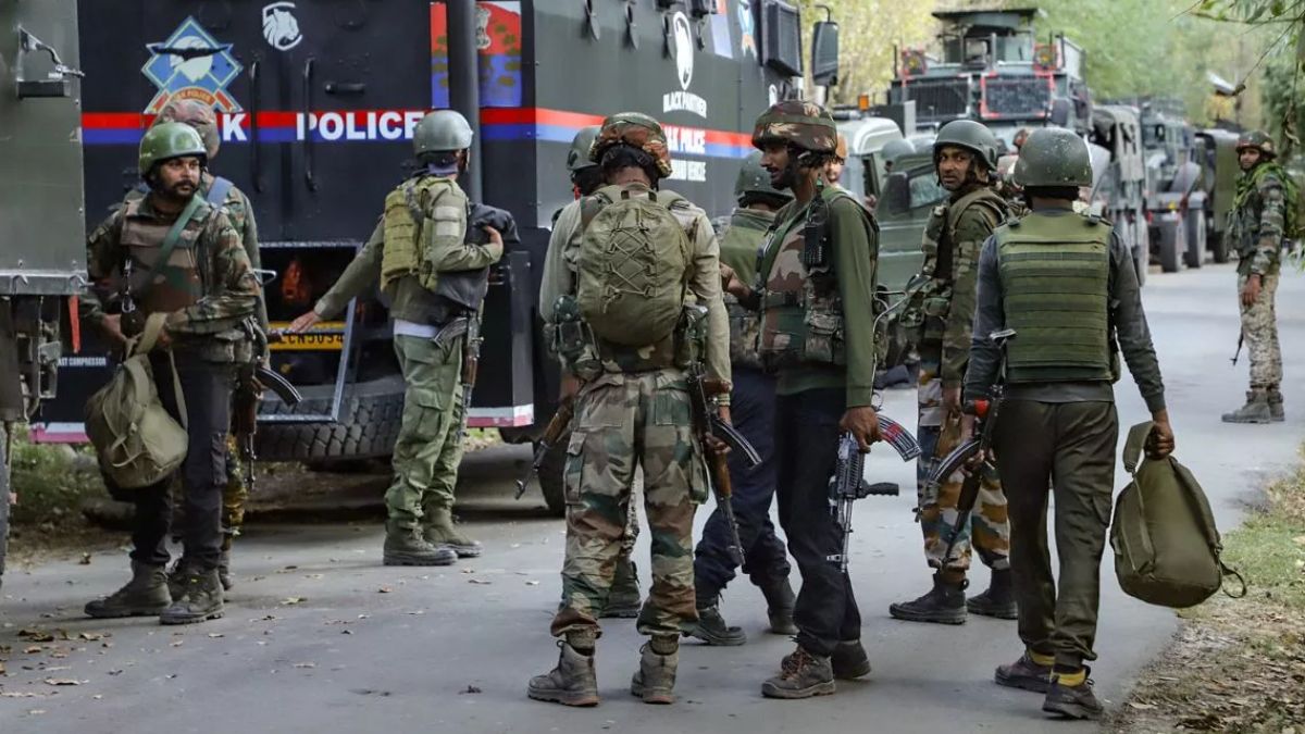 security forces destroyed a jaish terrorist hideout in tral recovered a huge cache of weapons