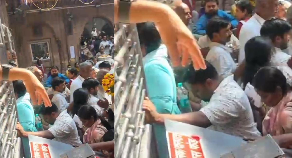 banke bihari temple entry from gate 1 video viral