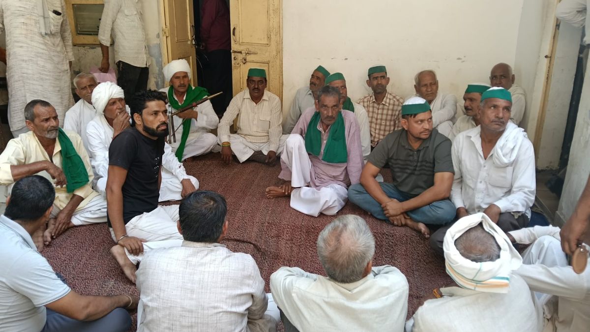 bku tikait group protest illegal land occupation demands in meerut