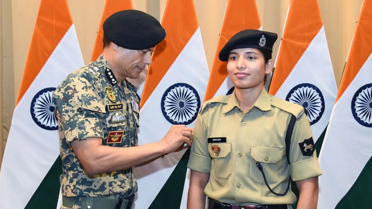bsf jawan shivani prajapati creates history wins silver gets outofturn promotion