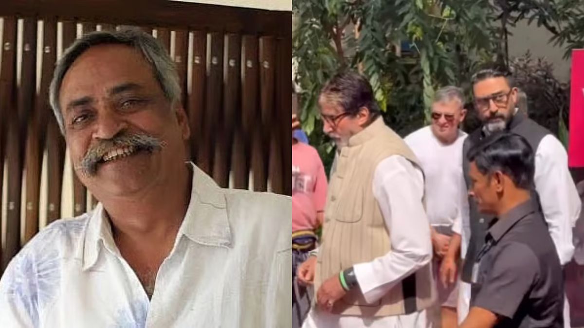 amitabh bachchan and abhishek attend ad legend piyush pandey funeral