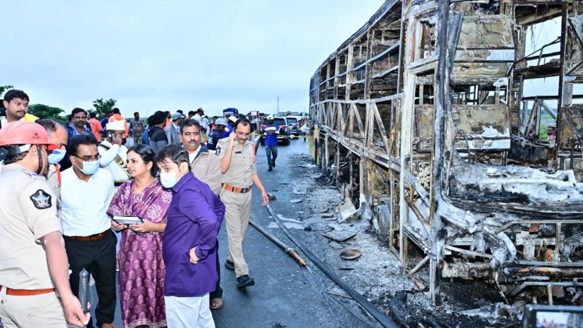andhra pradesh bus accident why did the driver run away