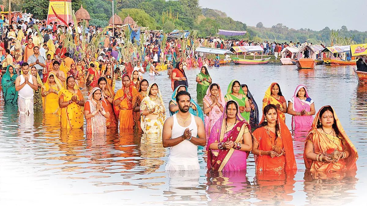 chhath puja 2025 dev gears up for 1 million devotees preparations and security