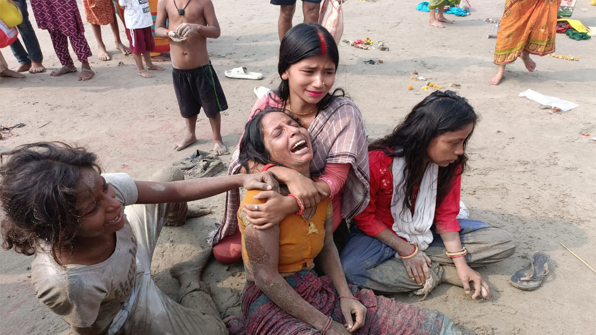 tragedy in patna four drown in ganga river during chhath preparations