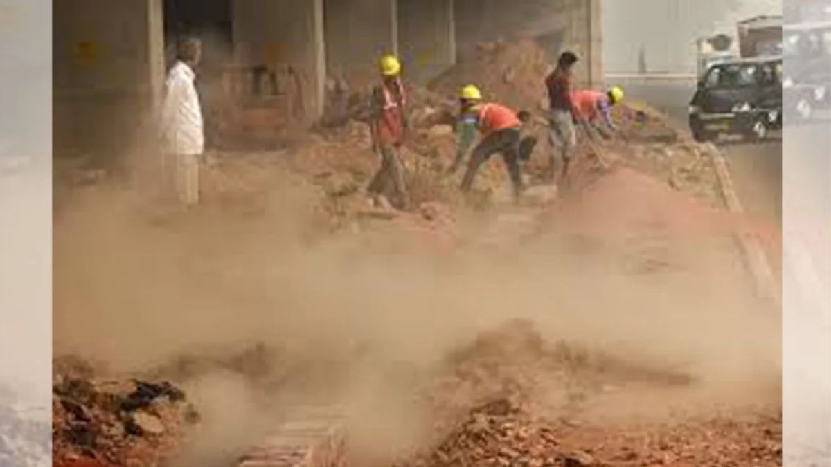 delhi pollution control crackdown on unregistered construction sites