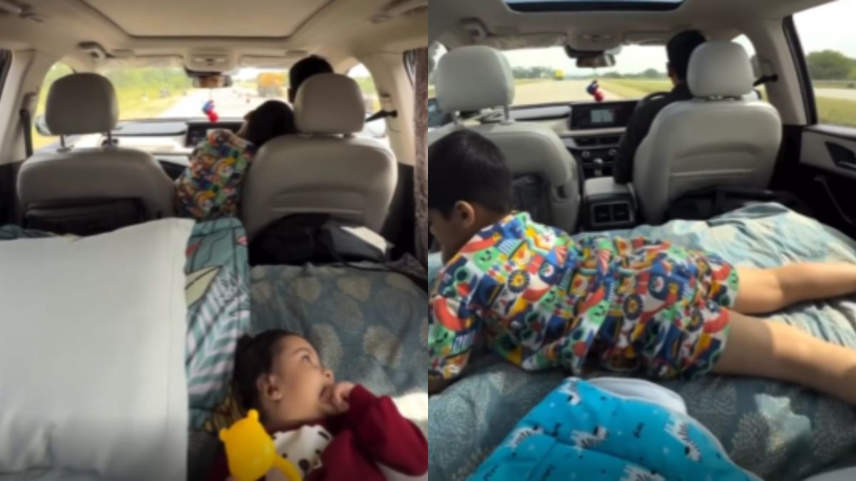 family turns xuv700 into moving caravan video sparks safety debate online