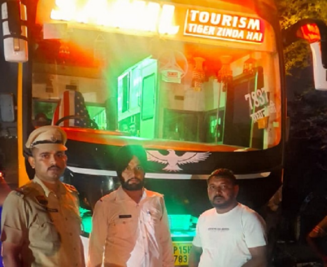 double decker bus fined 34500 in panchkula for safety violations