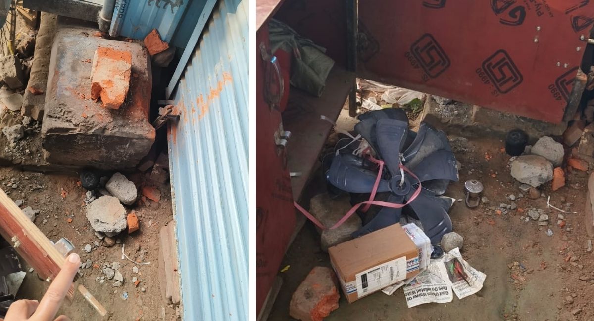 deoria electric store theft burglars steal goods worth lakhs