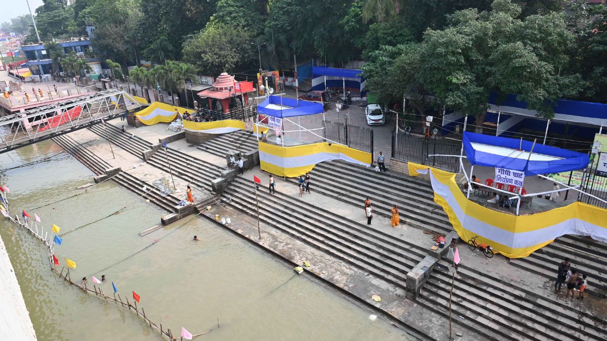 patna chhath puja 2025 ganga ghat preparations and accessibility