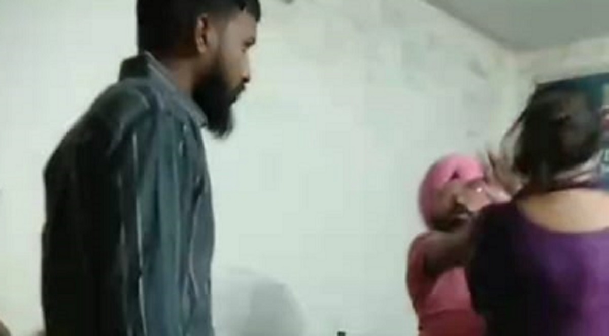 chandigarh congress brawl woman slaps block president over social media dispute