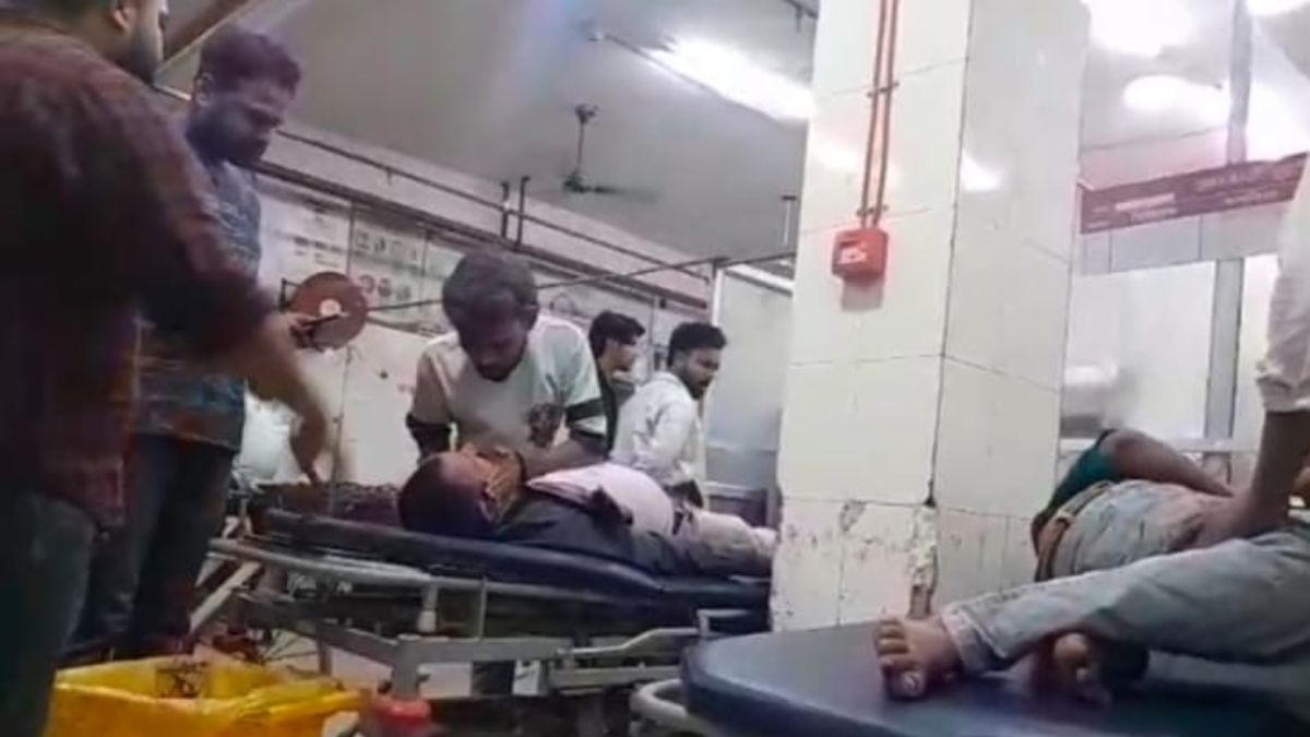 sultanpur private ambulance hits two youths during procession