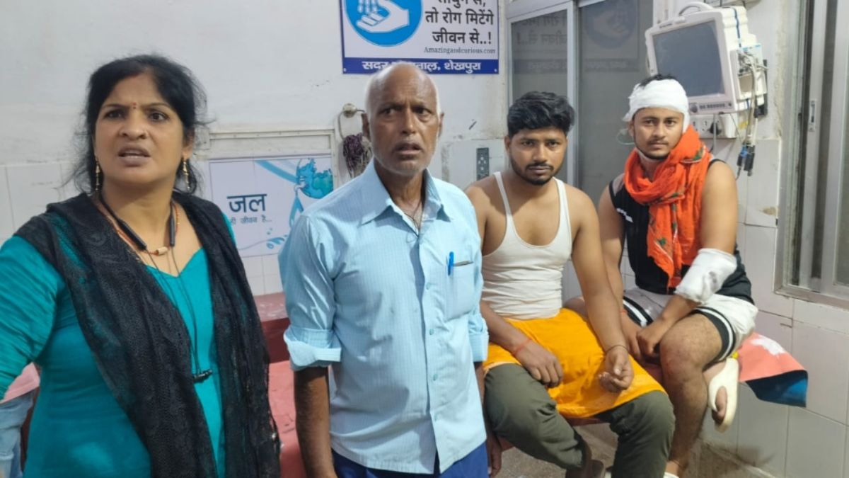 mob attack on home guard and others after dispute in sheikhpura