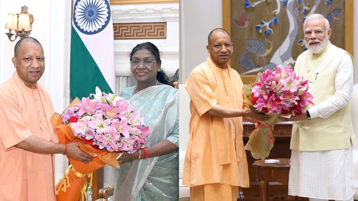 cm yogi adityanath meets president murmu and pm modi in delhi