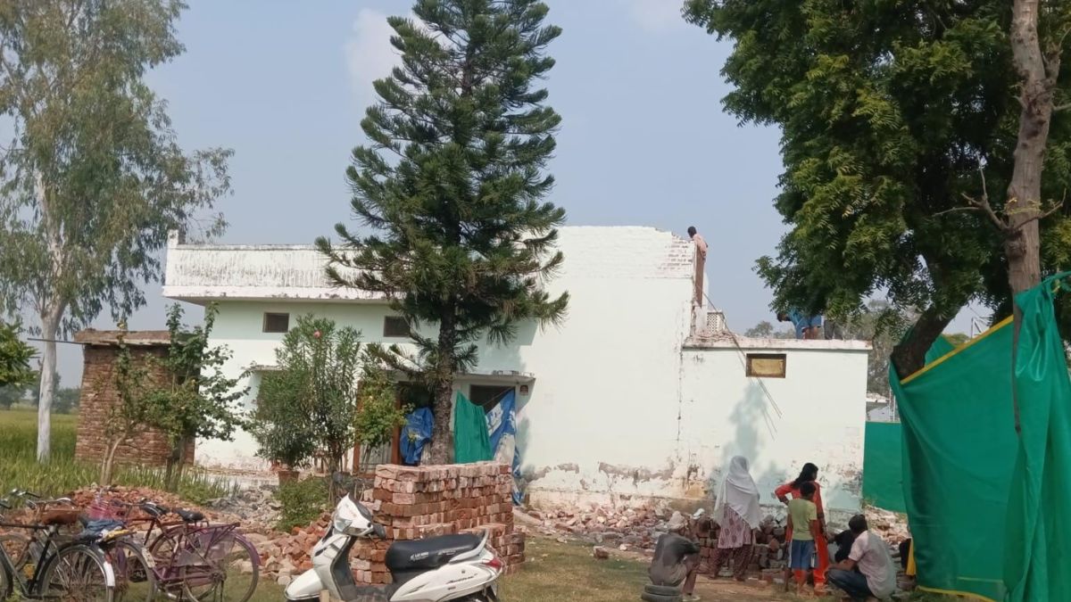 ghuglianandnagar rail line encroachment removal begins after land acquisition