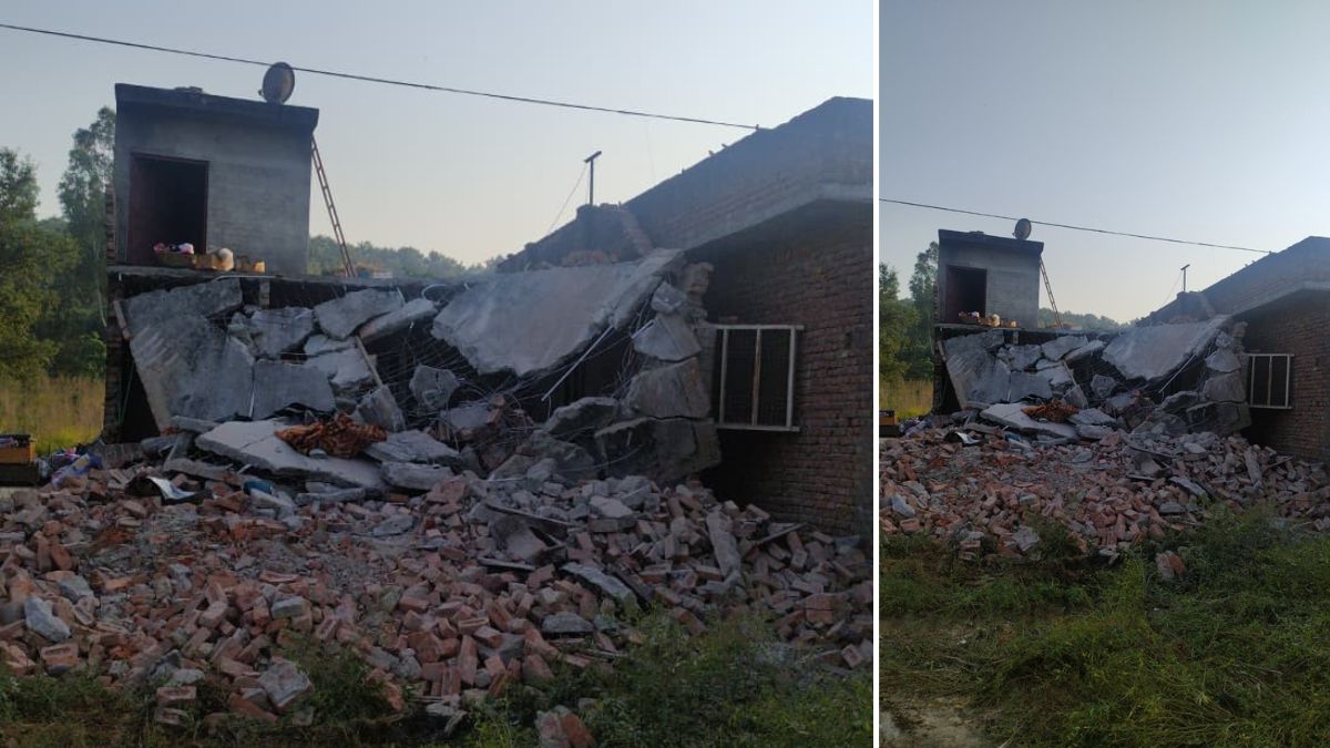 himachal pradesh police buldozer action against chitta mafia in kangra