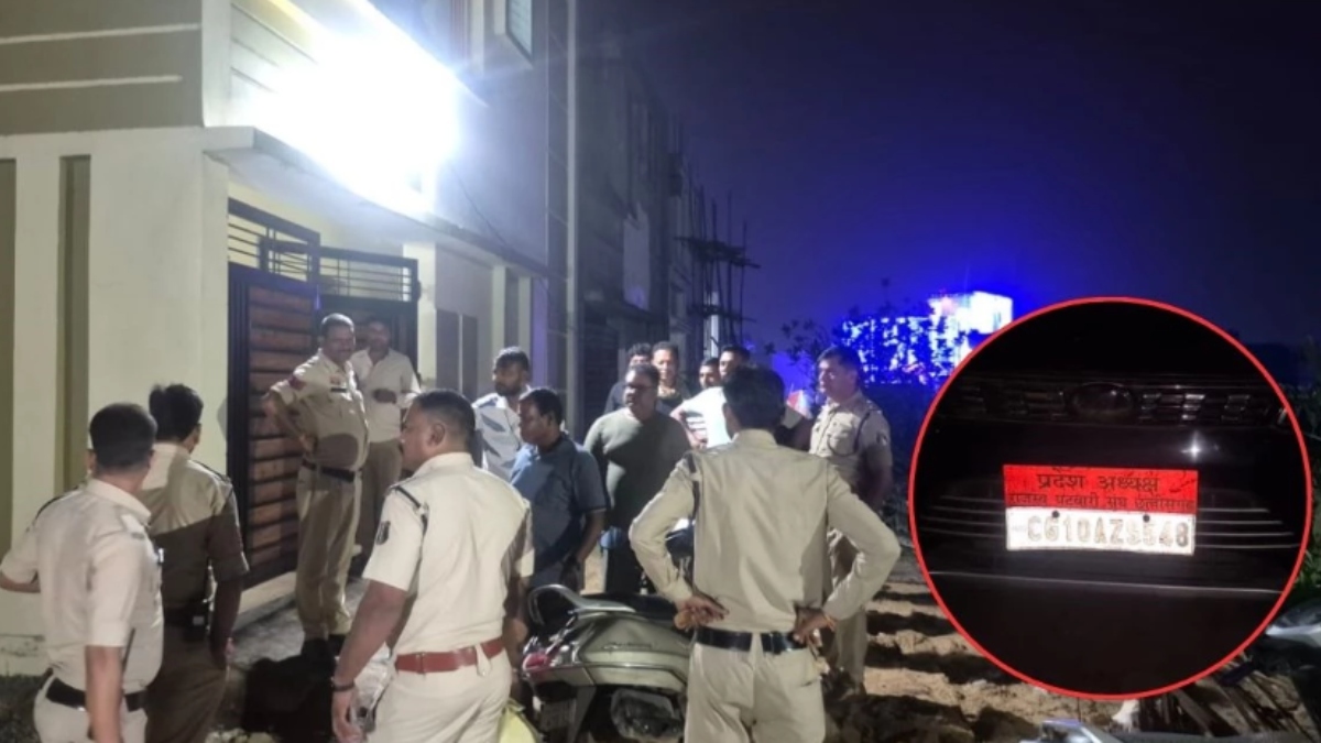 janjgir champa patwari association head arrested gambling 20 lakh seized