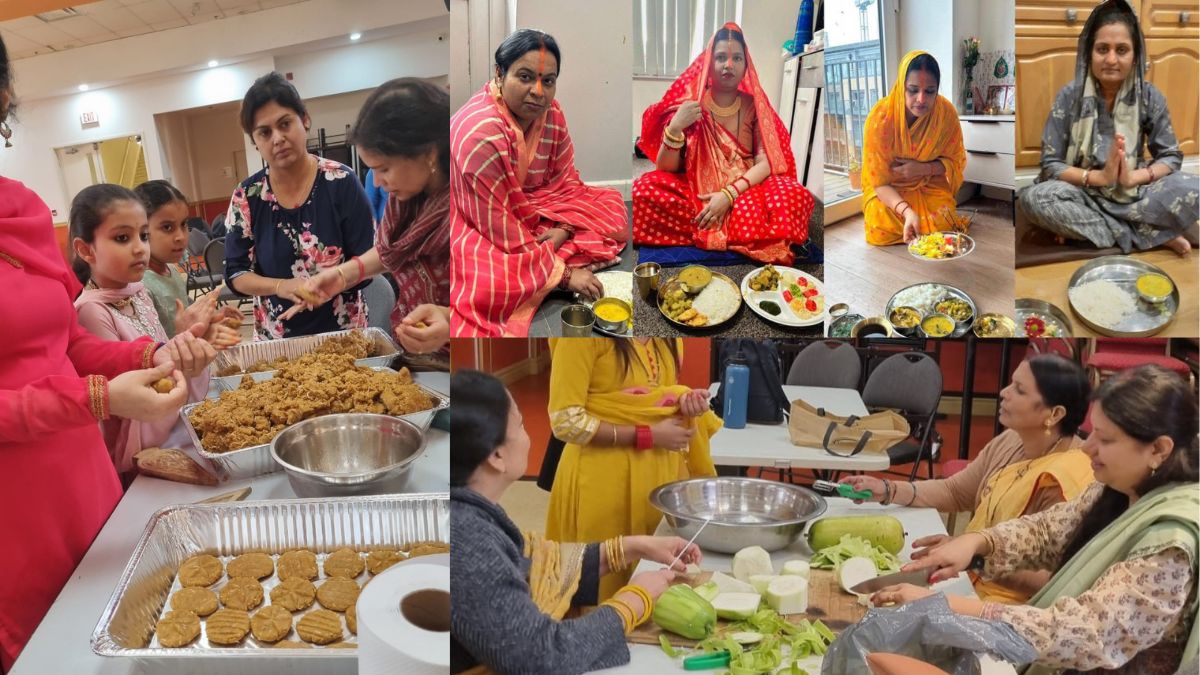 chhath puja 2025 thekua as prasad in canada chhath celebration in london and birmingham