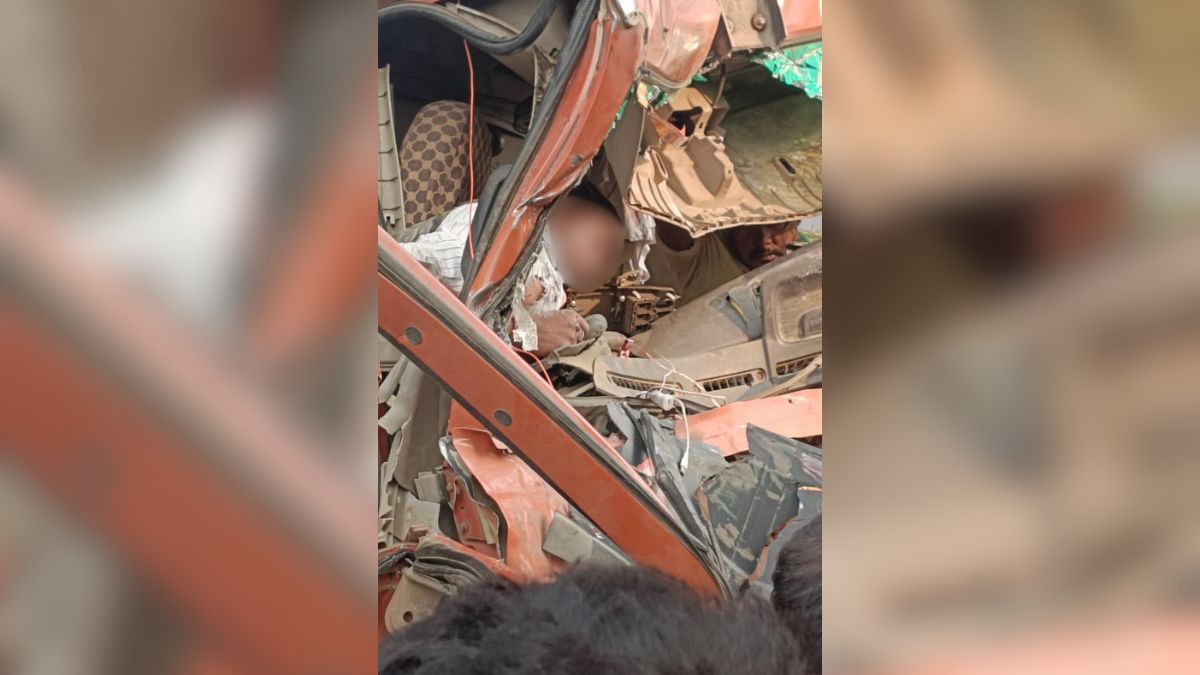 dumka truck collision driver dead four injured