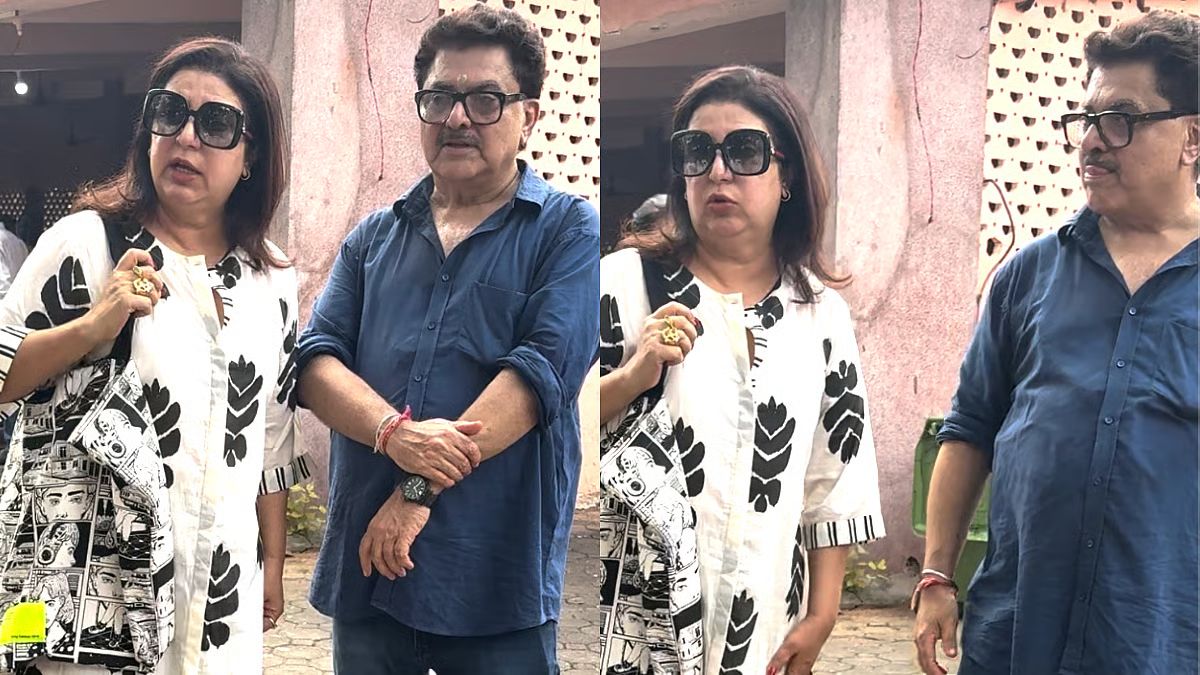 farah khan gets angry on paps who were recording her during satish shah