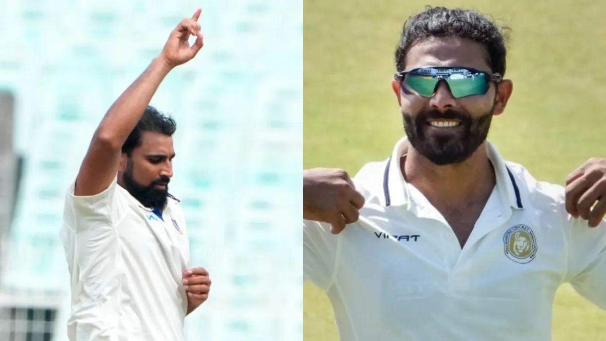ranji trophy round 2 day two asam nair ton gurjapneet hat trick shami jadeja