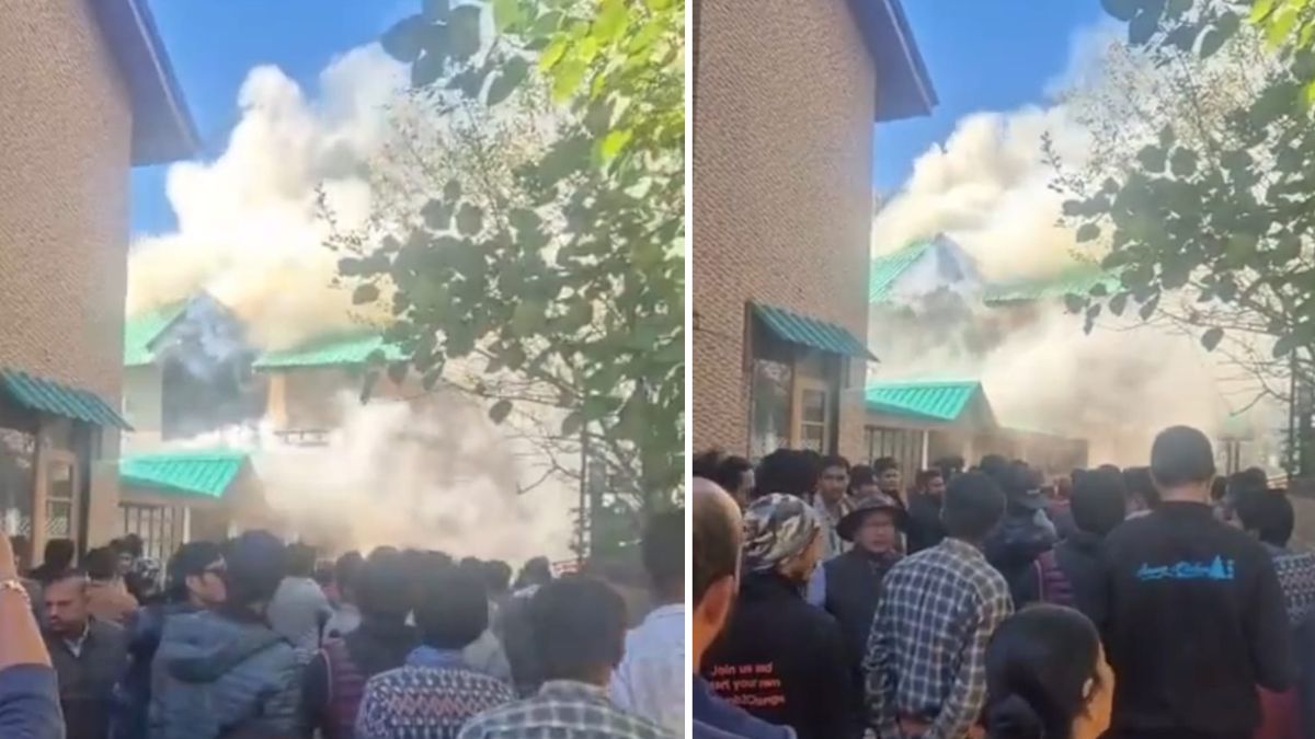 manali cottage fire tourists panic flee hotels viral video