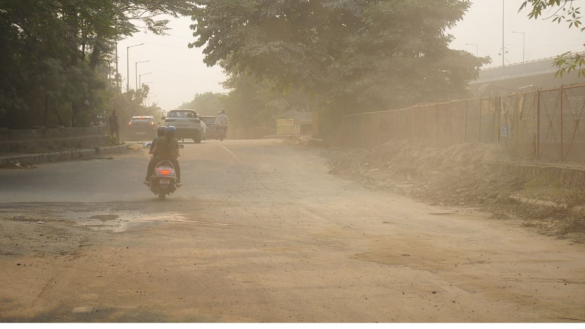 ghaziabad air quality indirapuram vasundhara in red zone