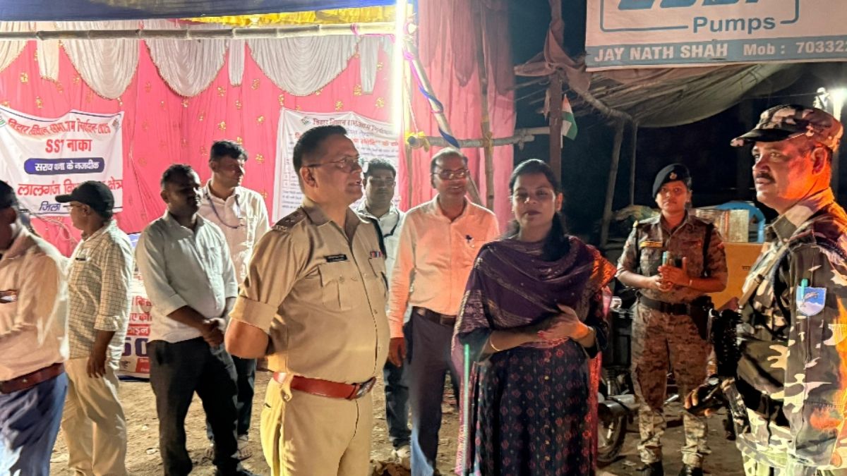 vaishali news strict police vigilance at border checkposts
