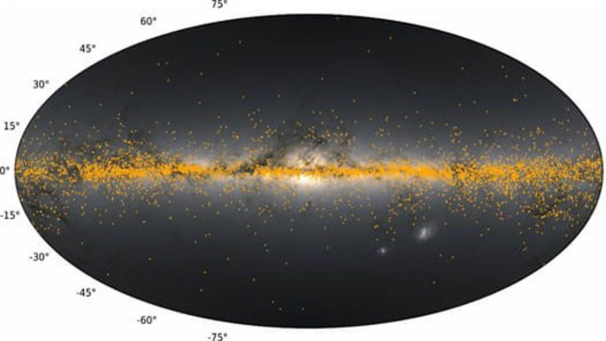 aries reveals the secrets of the layers of dust and gas spread across galaxy