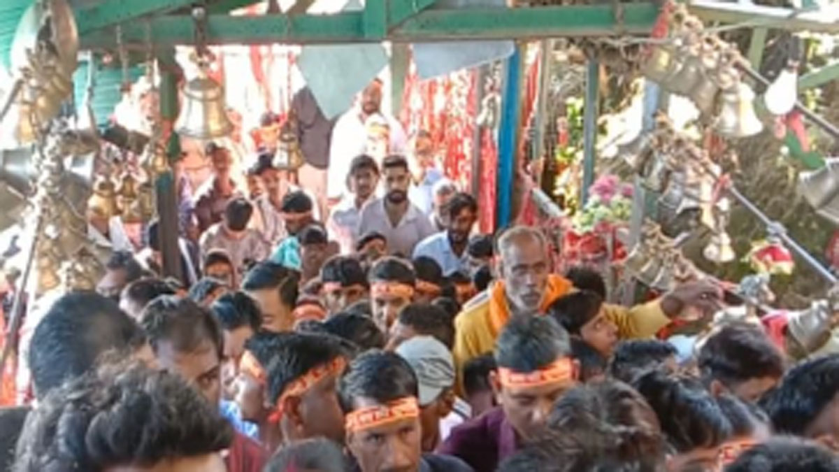 after diwali devotees rush in maa purnagiri dham