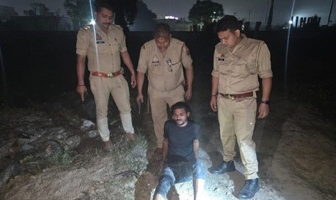 gangster murder suspect arrested after encounter in meerut