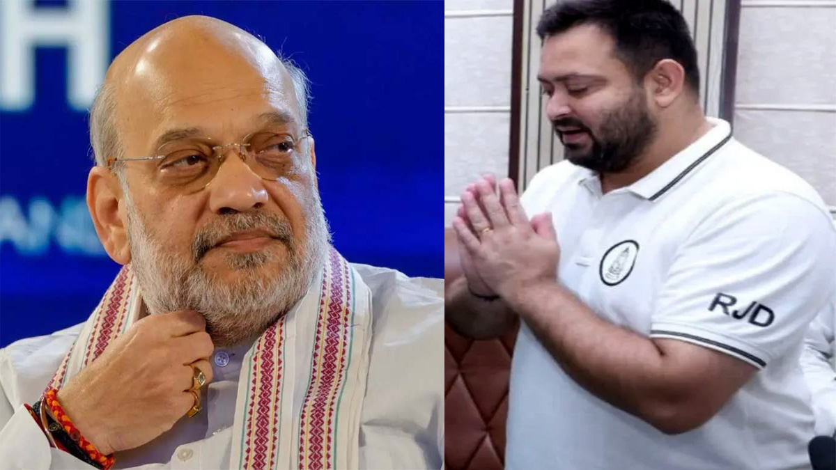 bihar politics heats up when lalu yadav son tejashwi yadav big comment on amit shah in kishanganj amid bihar elections