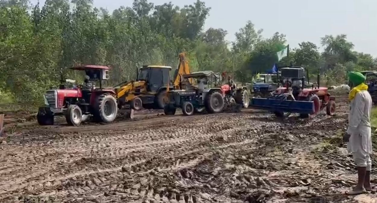 delayed wheat sowing due to flood damage in amritsar farms