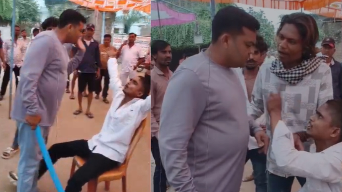 bjp leader assaults youth in balaghat viral video dispute details