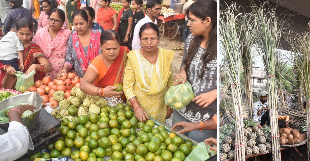 chhath puja 2025 fruit prices soar in kanpur on chhath festivities