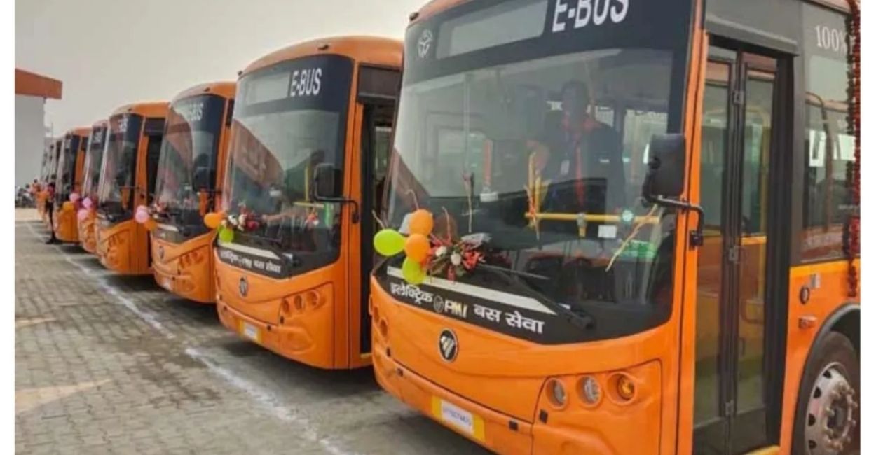 kanpur transportation enhances ebuses on ahirwan rto yashoda nagar ghantaghar routes