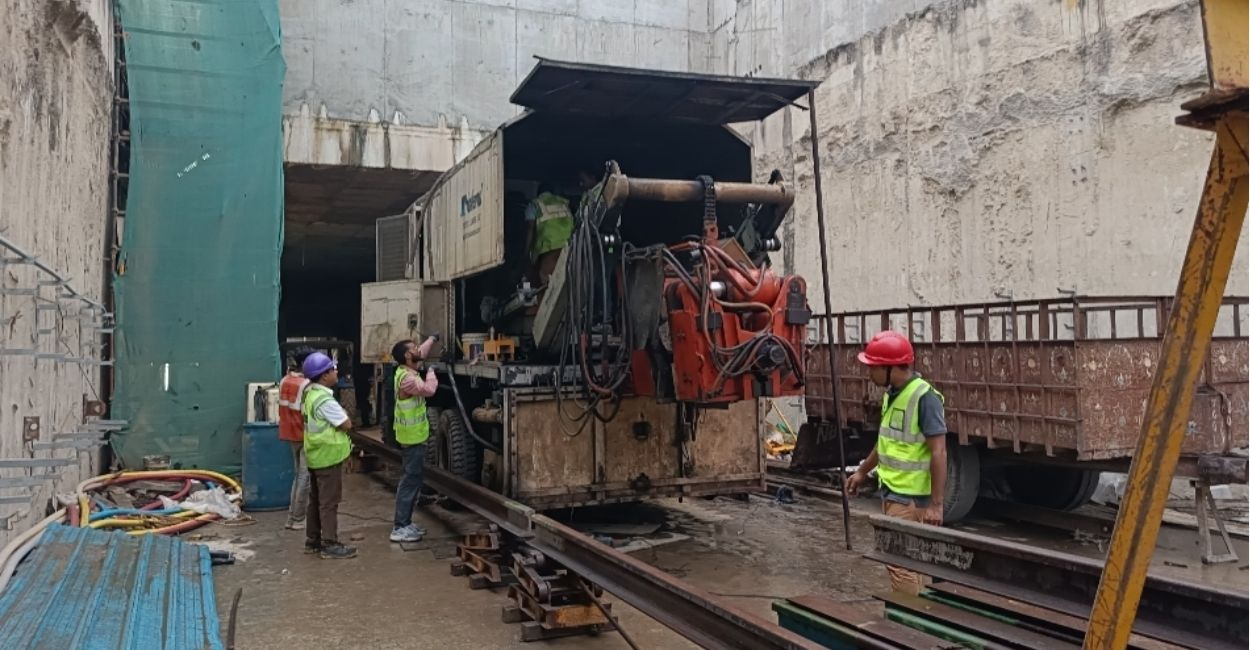 kanpur metro expansion track laying begins for naubasta route