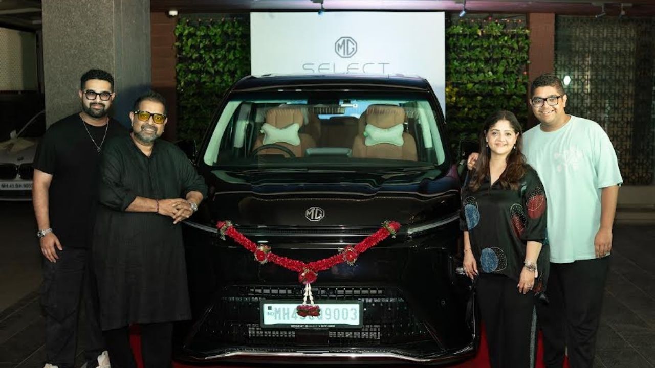 bollywood singer shankar mahadevan buys ultra luxury mg m9 electric mpv 548 km range and features