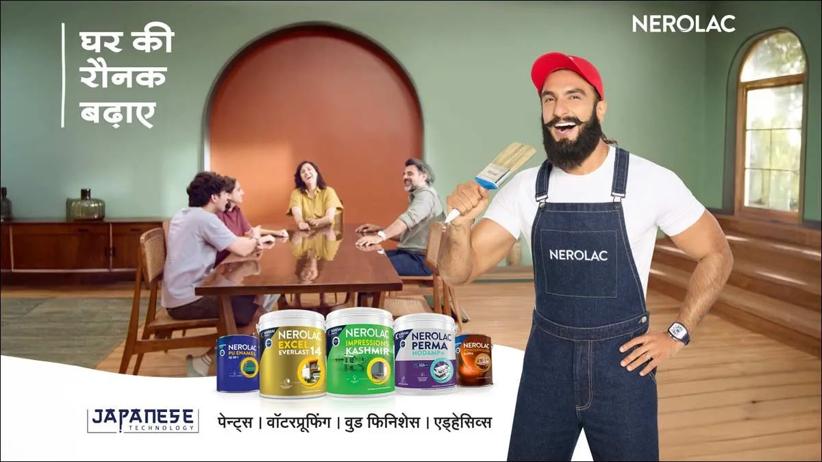Kansai Nerolac के नए कैंपेन में रणवीर सिंह के साथ नेरोलैक का लीजेंडरी जिंगल फिर से लौटा, घर को बनाया जीवंत
