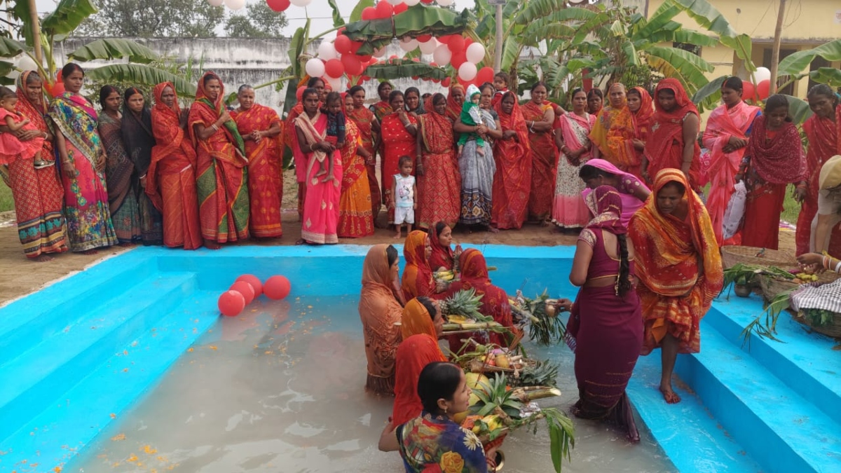 chhath puja celebrations in nawada jail inmates faith and devotion