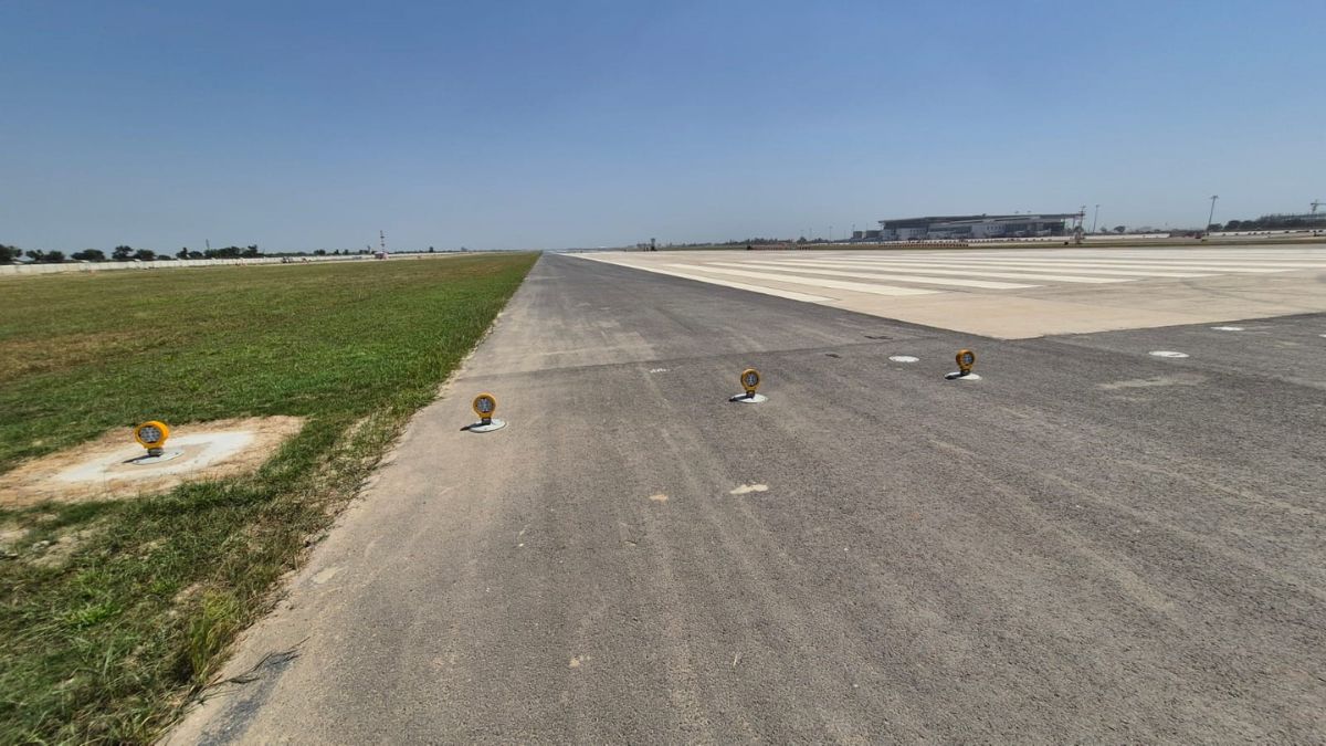 noida airport flight test dgca checks safety standards before aerodrome license