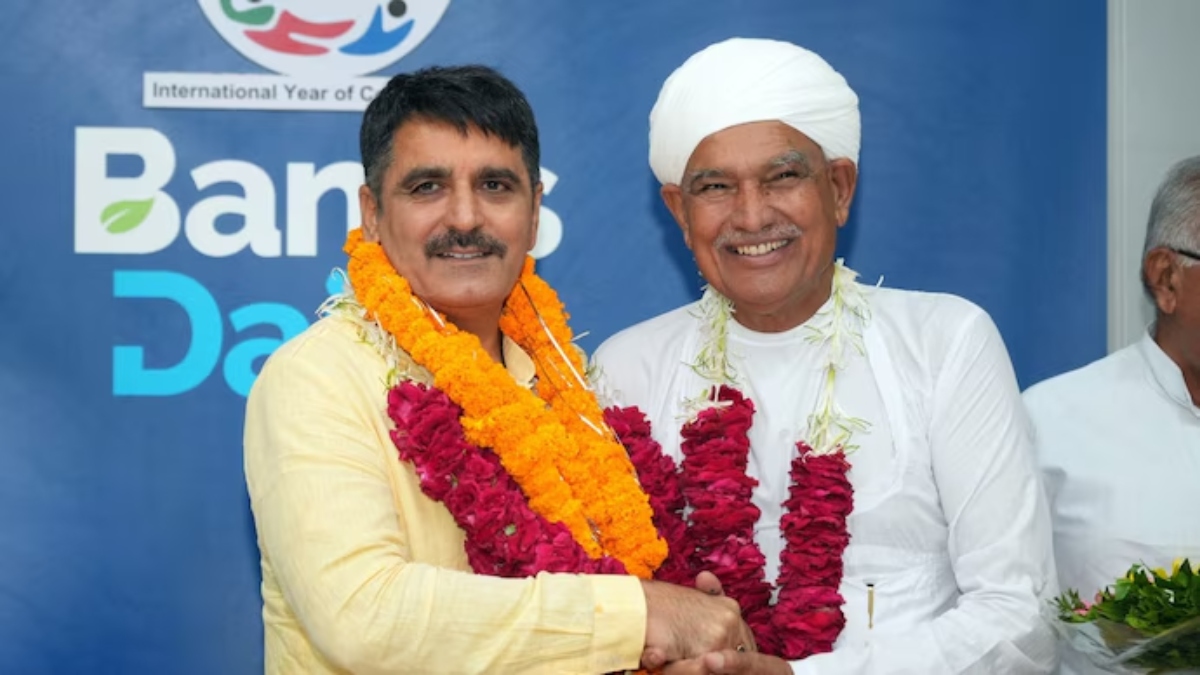 bjp wins banas dairy election shankar chaudhary elected chairman