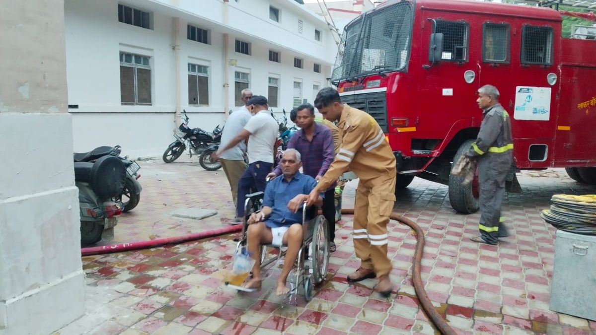 fire at northern railway hospital in lucknow