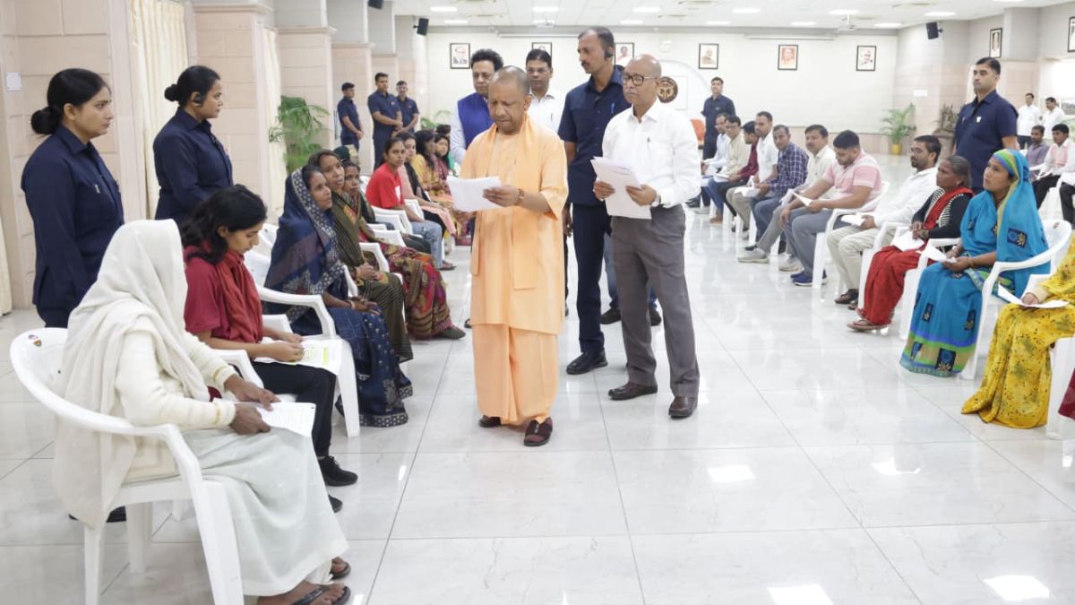 yogi adityanath addresses public grievances in janta darshan
