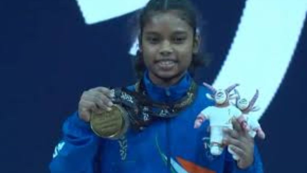 preetismita bhoi wins gold at asian youth games 2025 sets world record