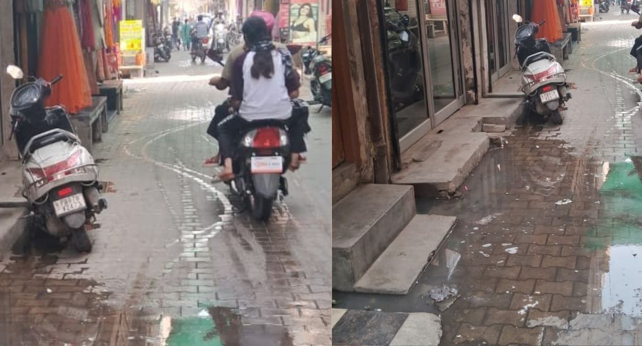 sewerage problem troubles handiaya market shopkeepers in barnala